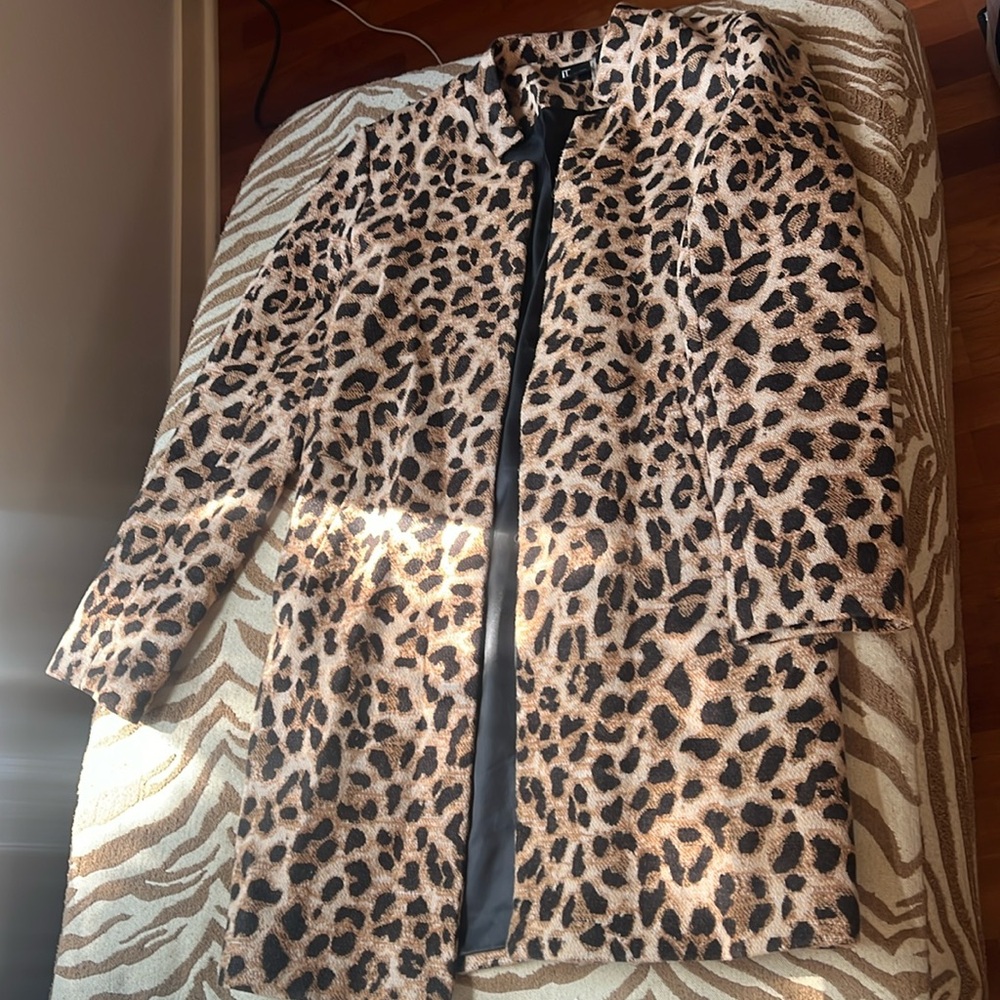 Perfect Condition Leopard Cheetah Peacoat Blazer Womens - Love Token